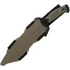 Kershaw 1077TAN Camp 10 Fixed 10" Carbon Steel Blade, Rubber Handles Cyclaire Knives and Tools