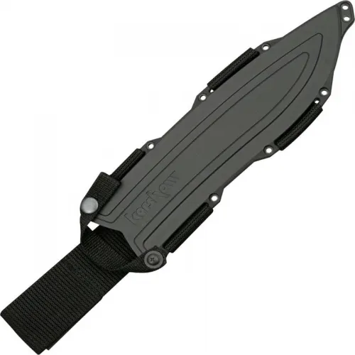 Kershaw 1077 Camp 10 Fixed 10" Carbon Steel Blade, Rubber Handles