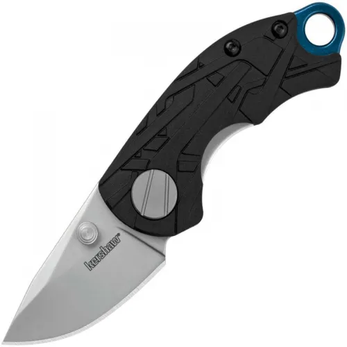 Kershaw 1180 After Effect Folding Knife - 1.7" Bead Blast Stainless Steel Blade Black GFN Handle