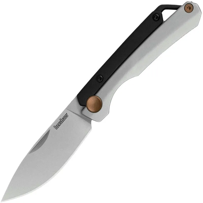 Kershaw 2032 UK EDC Esteem Double Detent Folding Knife - 2.5" DP Blade, Stainless Steel Handle with G10 Overlays Cyclaire Knives and Tools