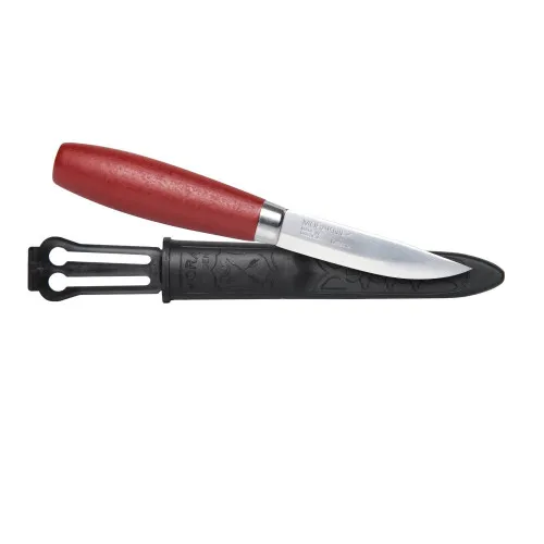 Morakniv Classic No 2 Knife - 4.13" Carbon Steel Blade Red Wood Handle
