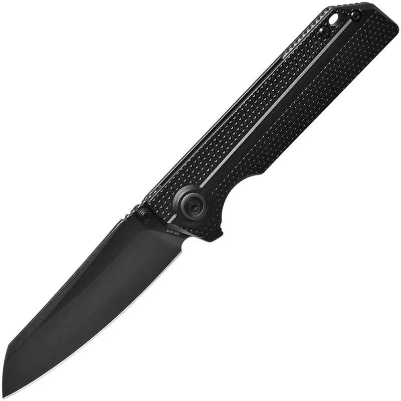 Oknife Ken Onion XEN-OAL Lightweight Folding Knife - 3.16" CPM-S45VN Black DLC Modified Sheepsfoot Blade Cyclaire Knives and Tools