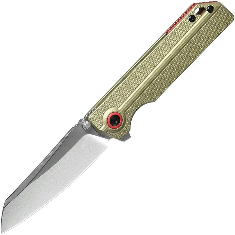 Oknife Ken Onion XEN-OAL Lightweight Folding Knife - 3.16" CPM-S45VN Sheepsfoot Blade Olive Green Cyclaire Knives and Tools