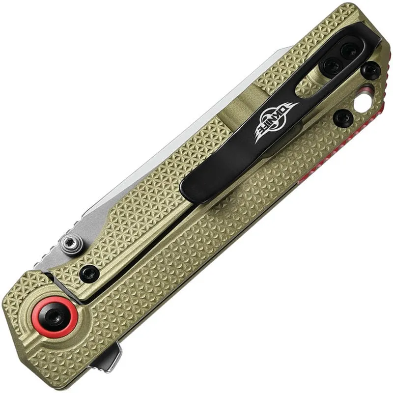 Oknife Ken Onion XEN-OAL Lightweight Folding Knife - 3.16" CPM-S45VN Sheepsfoot Blade Olive Green Cyclaire Knives and Tools