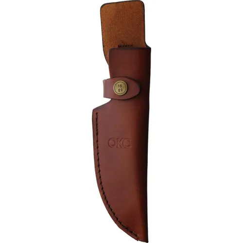 Ontario RAT-5 Adventurer Bushcraft Knife - 5" Black Carbon Steel Blade Wood Handle