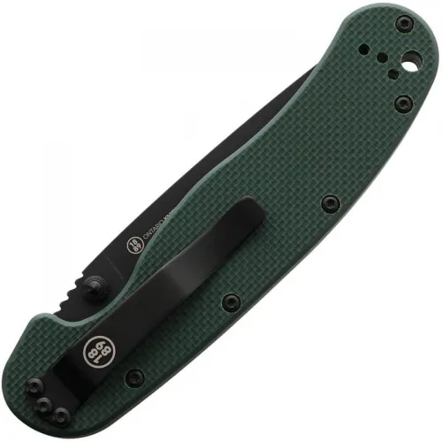 Ontario RAT Model 1 Forest Green Folding Knife - 3.6" S35VN Black Blade Forest Green G10 Handle