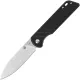 QSP Parrot V2 Liner Lock Folding Knife - 3.25" D2 Satin Spear Point Blade Black G10 Handle Cyclaire Knives and Tools