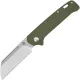 QSP Penguin UK EDC Slipjoint Folding Knife - 3" 14C28N Satin Sheepsfoot Blade Green G10 Handle Cyclaire Knives and Tools