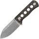 QSP Canary Neck Knife - 2.5" Damascus DP Blade, Copper Foil Carbon Fiber Handle, Kydex Neck Sheath Cyclaire Knives and Tools