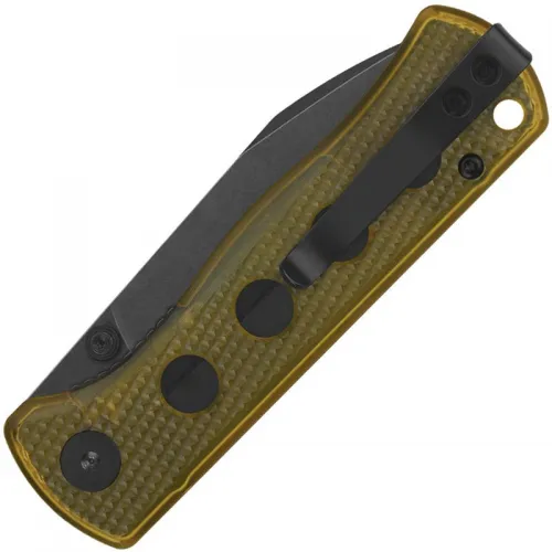 QSP Canary Folding Knife - 2.84" 14C28N Black Stonewashed DP Blade Uterm Handle