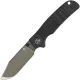 QSP Kali Folding Knife - 3.25" 14C28N Champagne Blade Black Milled G10 Handle Cyclaire Knives and Tools