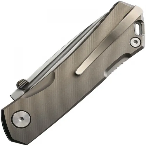 Real Steel Luna Maius Pocket Knife - 3.03" N690 Blade Milled Titanium Handle