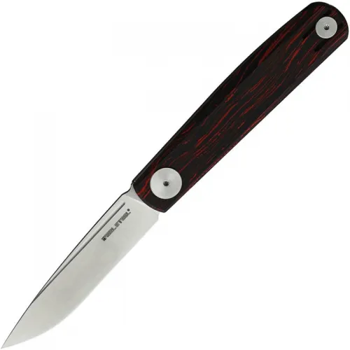 Real Steel G-Slip Compact UK EDC Pocket Knife - 2.75" Blade Damascus Red G10 Handle