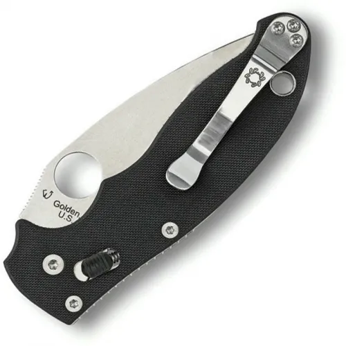 Spyderco Manix 2 Folding Knife - 3.4" Satin S30V Plain Blade G10 Handle Ball Bearing Lock