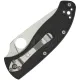 Spyderco LW Tenacious Folding Knife - 3.39" 8Cr13MoV Stainless Steel Plain Blade Black Handle Cyclaire Knives and Tools