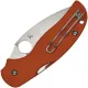 Spyderco Sage 5 Folding Knife - 3" CPM-REX 121 Satin Blade Burnt Orange G10 Handle Cyclaire Knives and Tools