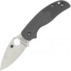 Spyderco Sage 5 Lightweight Folding Knife - 3" Maxamet Tool Steel Blade Grey Handle