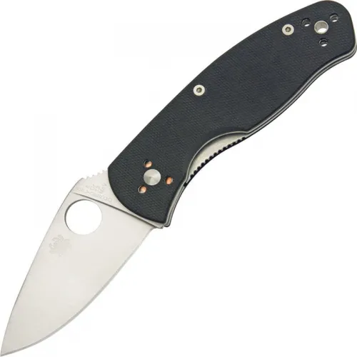 Spyderco Persistence Folding Knife - 2.75" Plain Blade Black G10 Handle