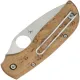 Spyderco Chaparral UK EDC SLIPIT Folding Knife - 2.77" CTS-XHP Blade Birdseye Maple Wood Handle Cyclaire Knives and Tools