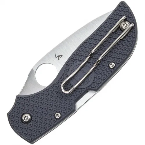 Spyderco Chaparral Lightweight Folding Knife - 2.8" CTS-XHP Plain Blade Grey Handle