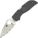Spyderco Chaparral Lightweight Folding Knife - 2.8" CTS-XHP Serrated Blade Grey Handle Cyclaire Knives and Tools