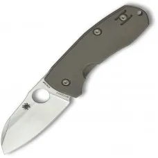 Spyderco Marcin Slysz Techno 2 Folding Knife 2.55" Blade Titanium Handle