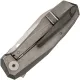 Spyderco Techno 3 Folding Knife - 2.64" CTS-XHP Satin Plain Blade Chamfered Titanium Handle Cyclaire Knives and Tools