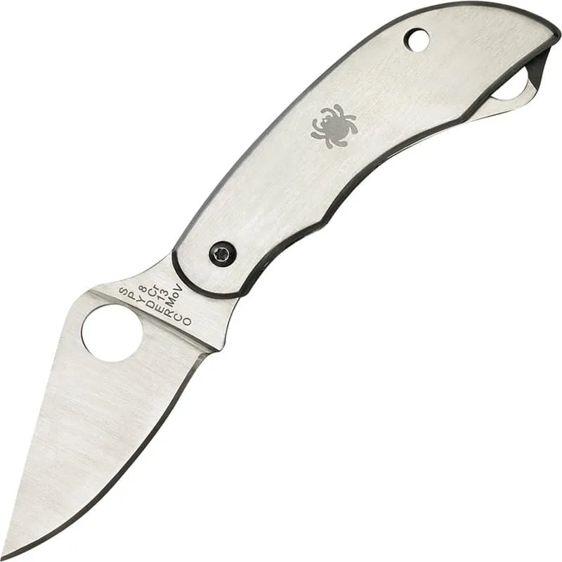 Spyderco ClipiTool Folding Knife with Plain and Serrated Blade Stainless Steel Cyclaire Knives and Tools