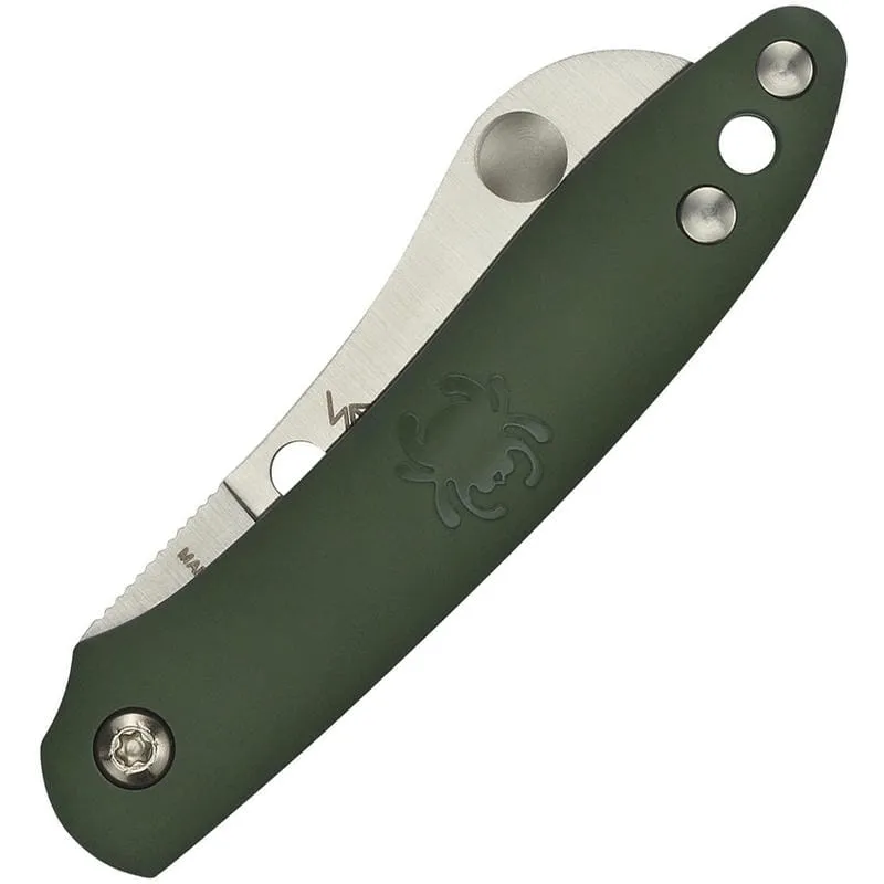 Spyderco Roadie UK EDC Slipjoint Folder 2.1" Plain Sheepsfoot Blade Olive Green Handle Cyclaire Knives and Tools