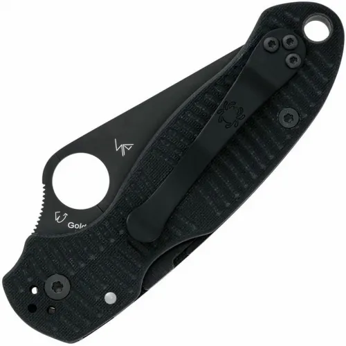 Spyderco Paramilitary 3 Salt Folding Knife - 3" CPM-MagnaCut Black Blade Black G10 Handle