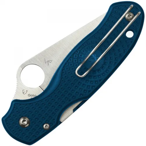 Spyderco Para 3 Lightweight Folding Knife - 2.92" CPM-SPY27 Stainless Steel Blade Cobalt Blue FRN Handle
