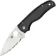 Spyderco Shaman Folding Knife - 3.58" CPM-S30V Serrated Blade Matte Black G10 Handle Cyclaire Knives and Tools