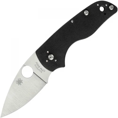 Spyderco Lil' Native UK EDC Slipjoint Folding Knife - 2.42" Blade Black G10 Handle