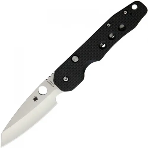 Spyderco Kevin Smock Folding Knife - 3.45" S30V Plain Blade CF and G10 Laminate Handle