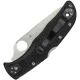 Spyderco Endela Lightweight Thin Blue Line Folding Knife - 3.41" Combo Blade Black and Blue Handle Cyclaire Knives and Tools