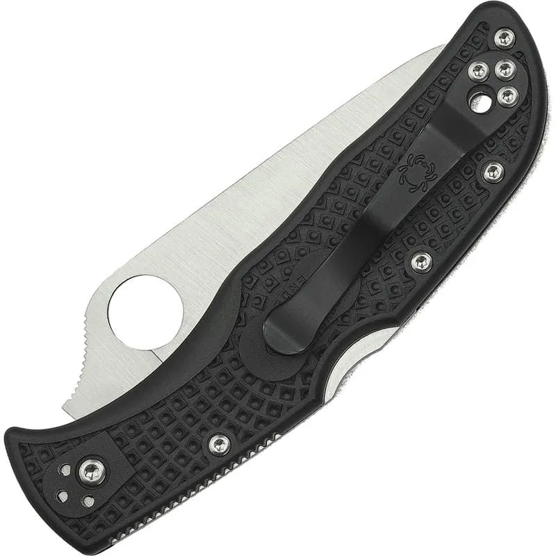 Spyderco Endela Lightweight Folding Knife - 3.4" VG10 Blade, Black Handle Cyclaire Knives and Tools
