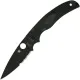 Spyderco Native Chief Lightweight Folding Knife - 4" CTS-BD1N Black Combo Blade Black Handle Cyclaire Knives and Tools