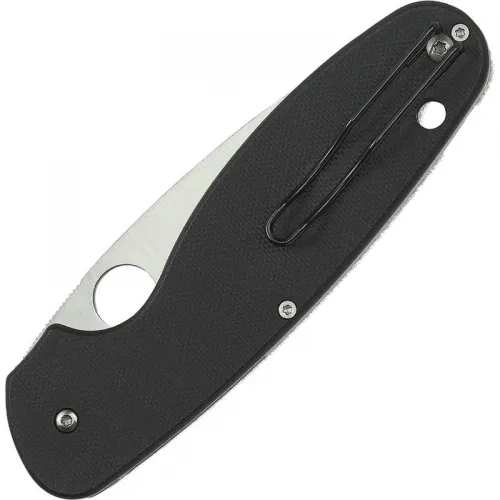 Spyderco Emphasis Folding Knife - 3.61" Plain Blade Black G10 Handle