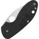 Spyderco Insistent - 2.48" Satin Plain Blade, Black G10 Handle Cyclaire Knives and Tools