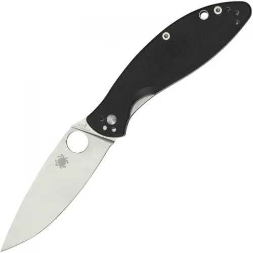 Spyderco Astute Folding Knife 3.02" 8Cr13MoV Stainless Steel Blade Black G10 Handle