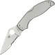Spyderco UpTern Folding Knife Combo Blade Steel Handle Cyclaire Knives and Tools