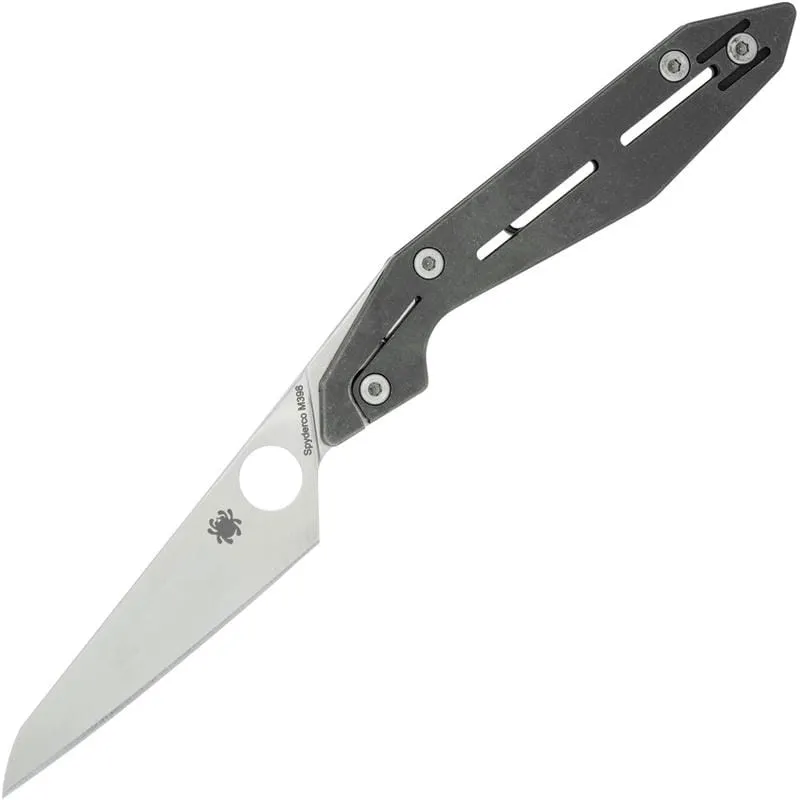 Spyderco NAND SLIPIT Pocket Knife - 3.19" Bohler M398 DP Blade Machined Titanium Handle Cyclaire Knives and Tools