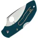 Spyderco Dragonfly 2 Lightweight Folding Knife -  2.29" K390 Plain Blade Blue Handle Cyclaire Knives and Tools