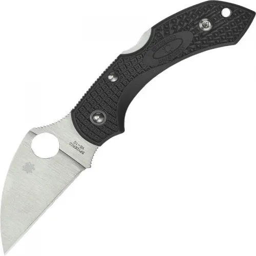 Spyderco Dragonfly 2 Wharncliffe Folding Knife 2.28" VG10 Satin Plain Blade, Black FRN Handle