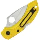 Spyderco Dragonfly 2 Salt Folding Knife - 2.25" H2 Satin Serrated Blade Yellow FRN Handles Cyclaire Knives and Tools