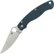 Spyderco Military 2 Folding Knife - 4" CPM-SPY27 Satin Plain Blade Cobalt Blue G10 Handle Cyclaire Knives and Tools