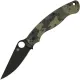 Spyderco Military 2 Folding Knife - 4" CPM-S30V Black DLC Blade Camo G10 Handle Cyclaire Knives and Tools