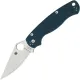 Spyderco Paramilitary 2 Folding Knife - 3.45" CPM-SPY27 Satin Plain Blade Cobalt Blue G10 Handle Cyclaire Knives and Tools