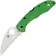 Spyderco Salt 2 Folding Knife -  3" LC200N Wharncliffe Plain Blade Green Handle Cyclaire Knives and Tools