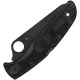 Spyderco Pacific Salt 2 Folding Knife 3.78" H1 Black TiCN Serrated Blade Black Handle Cyclaire Knives and Tools
